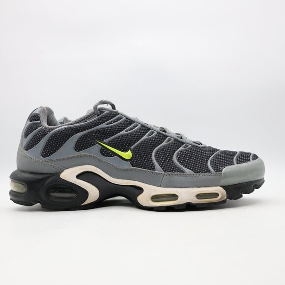 Nike Air Max Plus Tn Cool Grey Black Volt Men's Size 13 Sneakers 604133-088 - Picture 1 of 9